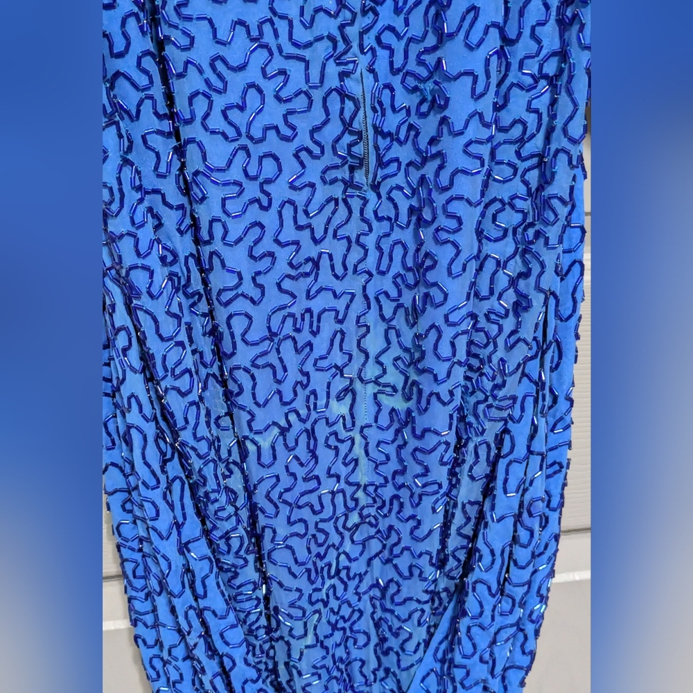 Vintage 80s Stephen Yearich Sequin and Beaded Dress Size S/M - Picture 6 of 8